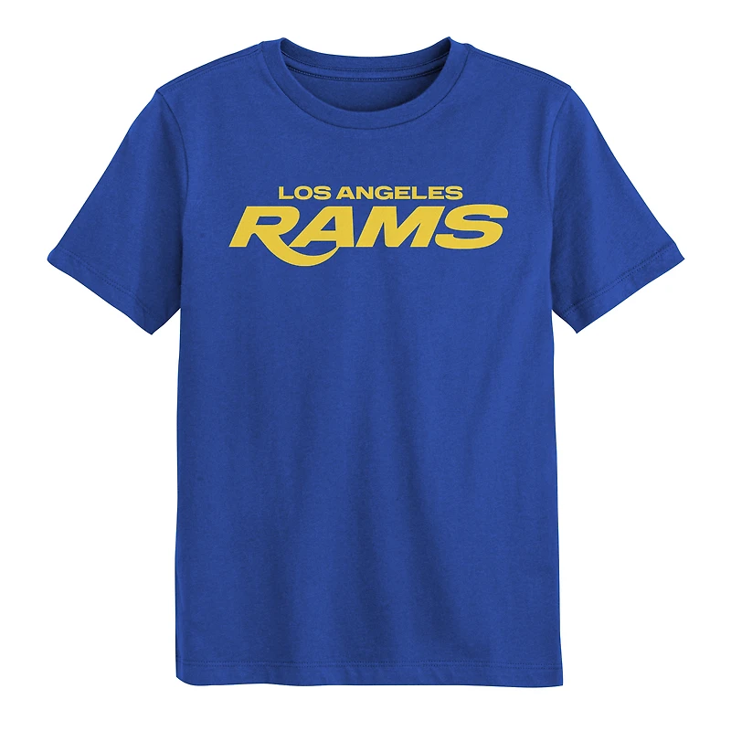 Preschool Outerstuff Royal Los Angeles Rams Counter Run Short Sleeve T-Shirt