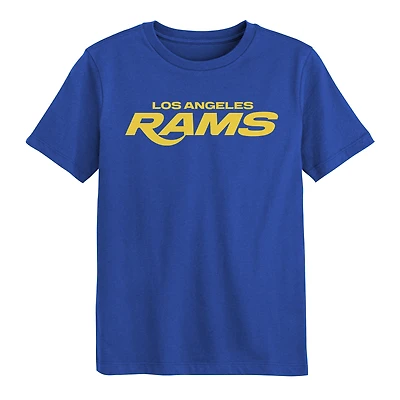 Preschool Outerstuff Royal Los Angeles Rams Counter Run Short Sleeve T-Shirt