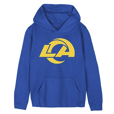 Sweat à capuche en polaire Outerstuff Royal Los Angeles Rams pour enfants d'âge préscolaire