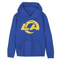 Sweat à capuche en polaire Outerstuff Royal Los Angeles Rams pour enfants d'âge préscolaire