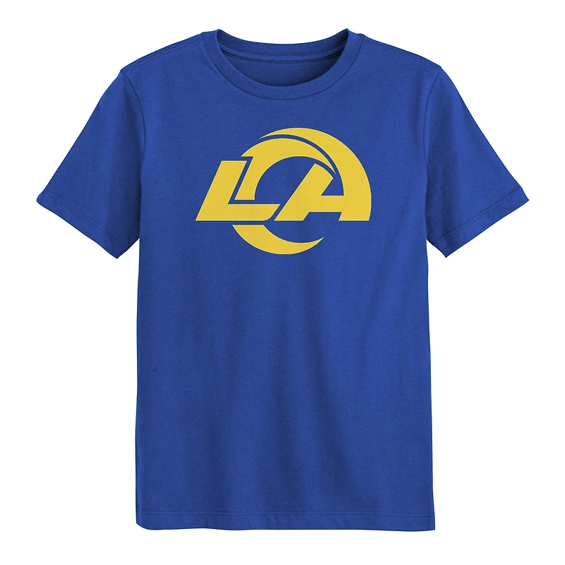 Preschool Outerstuff Royal Los Angeles Rams Primary Logo Short Sleeve T-Shirt