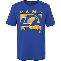 T-shirt préscolaire Royal Los Angeles Rams Liquid Camo Logo