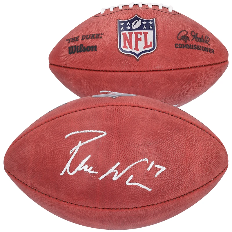 Ballon de football en couleur autographié par Puka Nacua des Los Angeles Rams