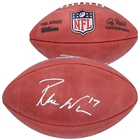 Ballon de football en couleur autographié par Puka Nacua des Los Angeles Rams