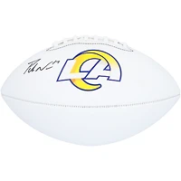 Puka Nacua Los Angeles Rams Autographed Franklin White Panel Football