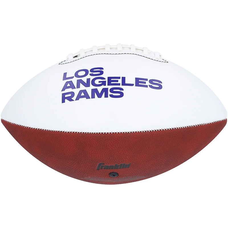 Puka Nacua Los Angeles Rams Autographed Franklin White Panel Football