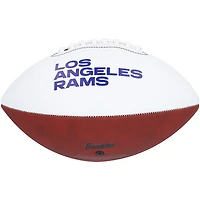 Puka Nacua Los Angeles Rams Autographed Franklin White Panel Football