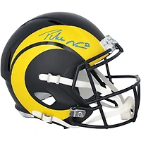 Puka Nacua Los Angeles Rams Autographed Riddell Rivalry Speed Replica Helmet