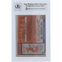 Carte de recrue numéro 10 autographiée par Ron Jaworski des Los Angeles Rams Topps #426 Beckett de 1976, authentifiée et témoin des fanatiques