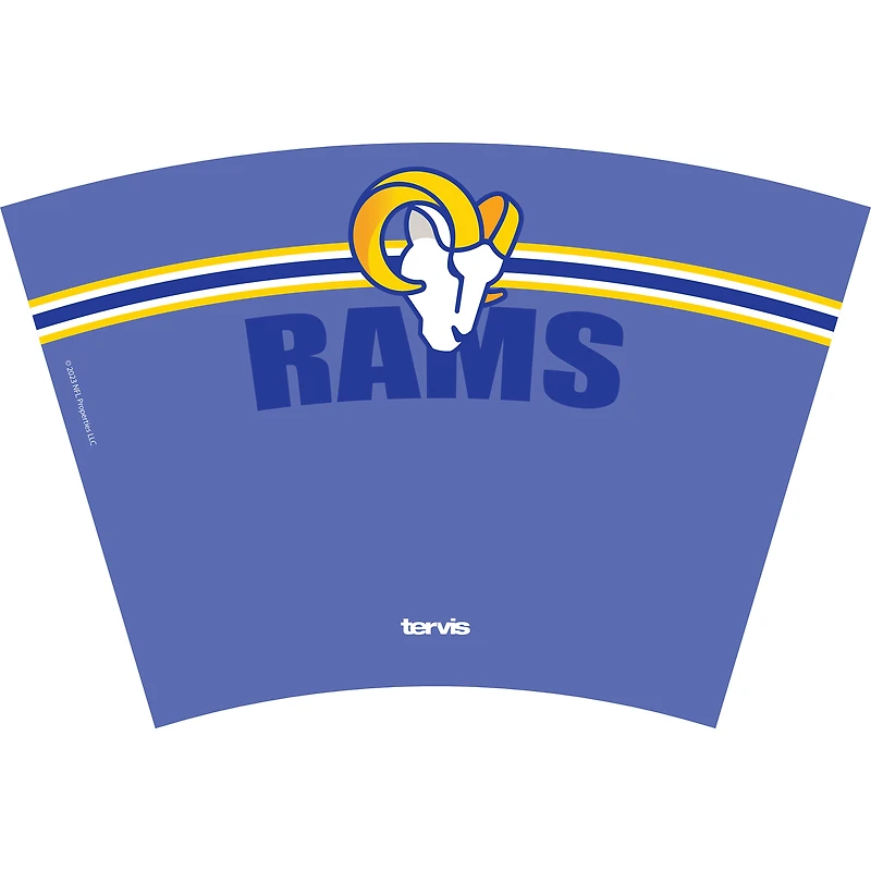 Gobelet classique Tervis Los Angeles Rams de 24 oz avec couvercle à paille Go the Distance