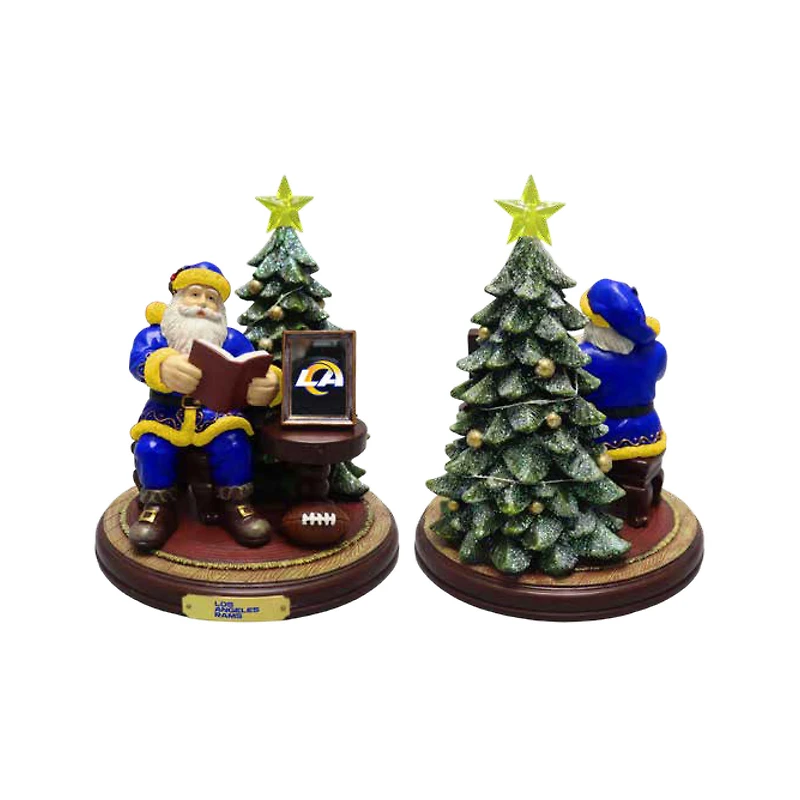 The Memory Company Los Angeles Rams Christmas Story Santa Figurine