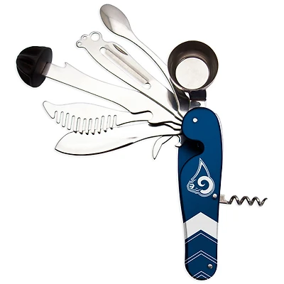 The Sports Vault Los Angeles Rams - Outil multifonction pour barman 8 pièces