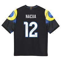 Maillot Nike Puka Nacua bleu nuit pour enfant, collection Rivalries 2025 des Los Angeles Rams