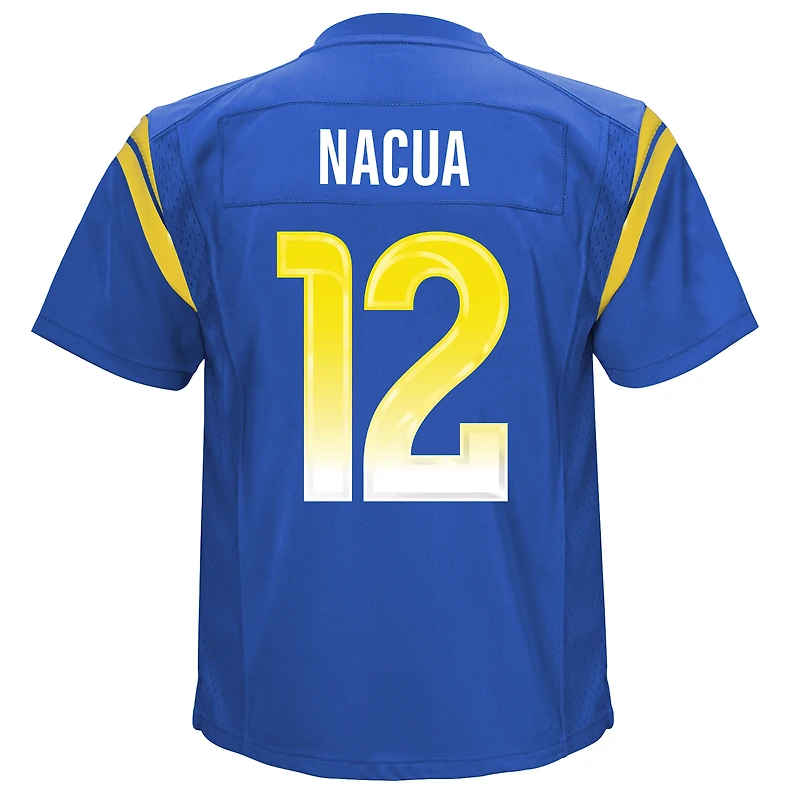 Maillot de match l'équipe Nike Puka Nacua Royal Los Angeles Rams pour tout-petit