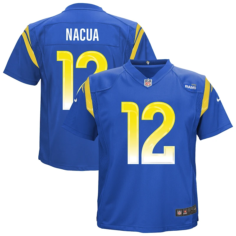 Maillot de match l'équipe Nike Puka Nacua Royal Los Angeles Rams pour tout-petit
