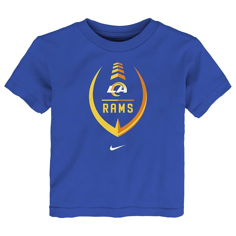 T-shirt Nike Royal Los Angeles Rams Football Wordmark pour tout-petit