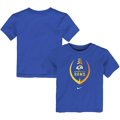 T-shirt Nike Royal Los Angeles Rams Football Wordmark pour tout-petit