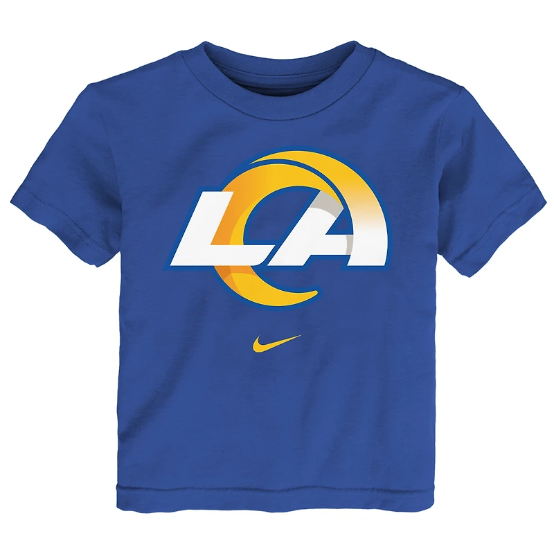 T-shirt Nike Royal Los Angeles Rams avec logo principal pour tout-petit