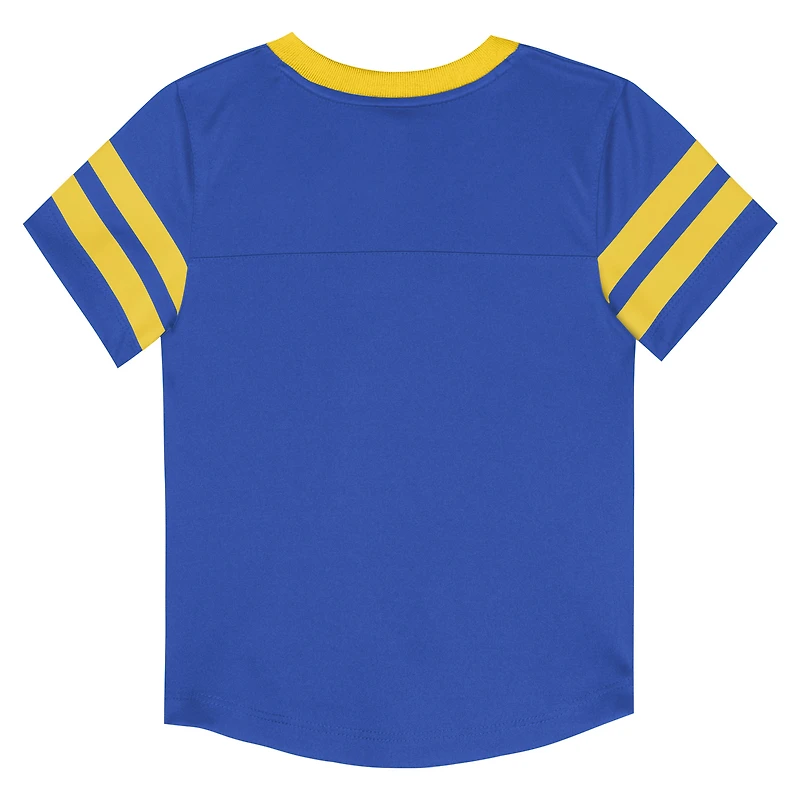 Toddler Outerstuff Royal/Gold Los Angeles Rams Red Zone V-Neck T-Shirt & Pants Set