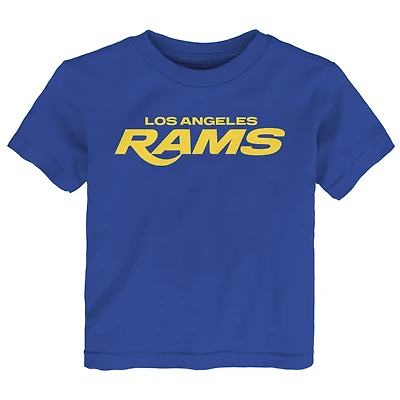 T-shirt à manches courtes Outerstuff Royal Los Angeles Rams Counter Run pour tout-petit