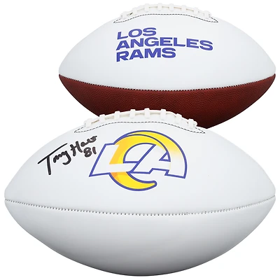 Torry Holt Los Angeles Rams Autographed Franklin White Panel Football