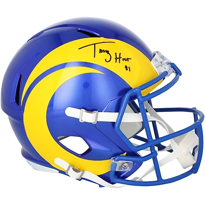 Casque réplique Riddell Speed ​​2020 autographié par Torry Holt (Los Angeles Rams)