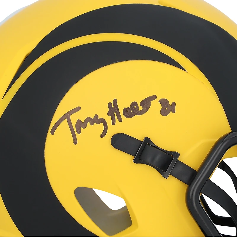 Mini-casque Riddell Rave Speed autographié par Torry Holt, joueur des Rams de Los Angeles