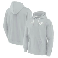 Sweat à capuche unisexe Fanatics gris Los Angeles Rams Elements en polaire ultra douce