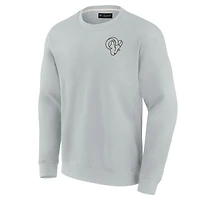 Unisex Fanatics Gray Los Angeles Rams Elements Super Soft Pullover Sweatshirt