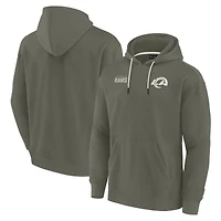 Unisex Fanatics Olive Los Angeles Rams Elements Super Soft Fleece Pullover Hoodie