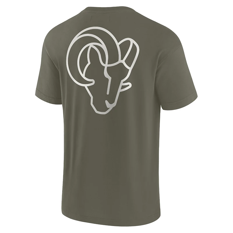 Unisex Fanatics Olive Los Angeles Rams Elements Super Soft Short Sleeve T-Shirt