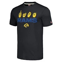 Unisex Homage Charcoal Los Angeles Rams The NFL ASL Collection by Love Sign American Language T-Shirt