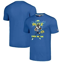 Unisex Homage Puka Nacua Royal Los Angeles Rams NFL Blitz Player Tri-Blend T-Shirt
