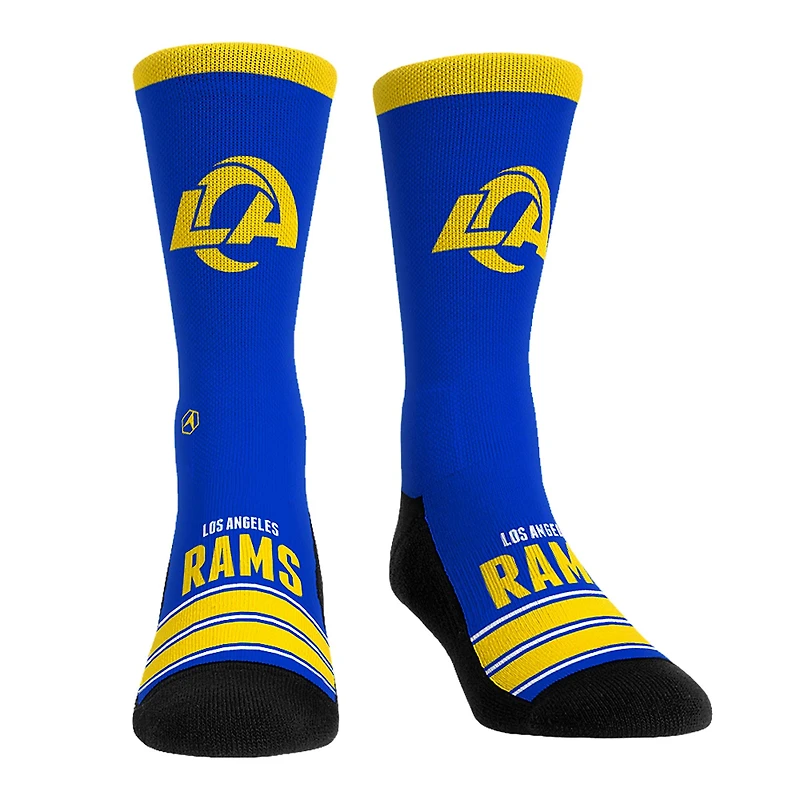 Unisex Rock Em Socks Los Angeles Rams Gametime Stripe Crew