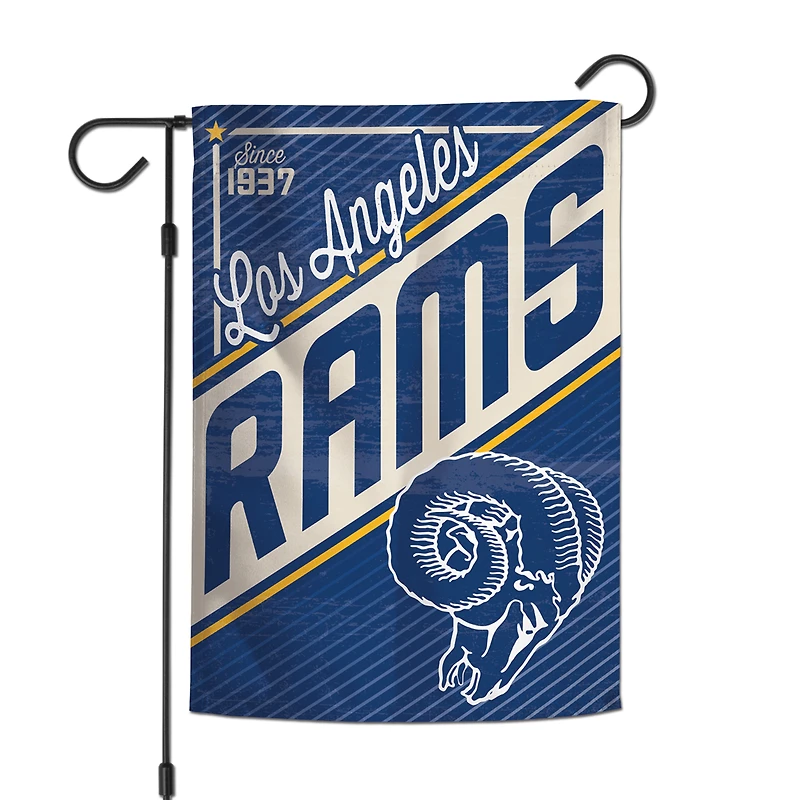 Drapeau de jardin WinCraft Los Angeles Rams à double face 12'' x 18''