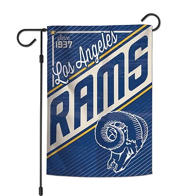 Drapeau de jardin WinCraft Los Angeles Rams à double face 12'' x 18''