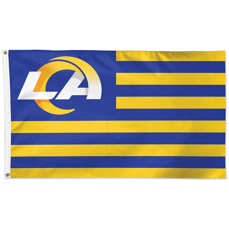 WinCraft Los Angeles Rams 3' x 5' Stars & Stripes Drapeau unilatéral
