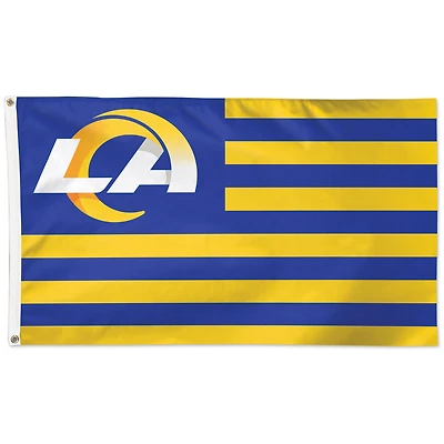 Drapeau WinCraft Los Angeles Rams 3' x 5' à rayures et étoiles (face simple)