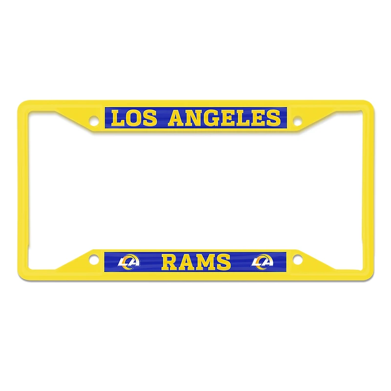 Cadre de plaque d'immatriculation en métal WinCraft Los Angeles Rams