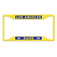 Cadre de plaque d'immatriculation en métal WinCraft Los Angeles Rams