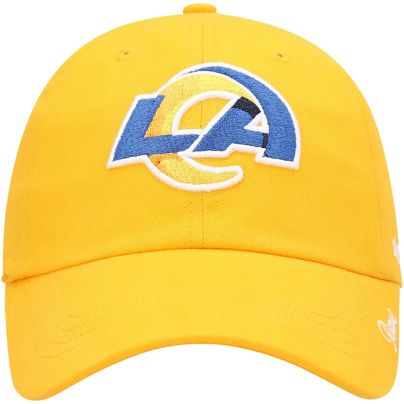 Women's '47 Gold Los Angeles Rams Miata Clean Up Secondary Logo Adjustable Hat