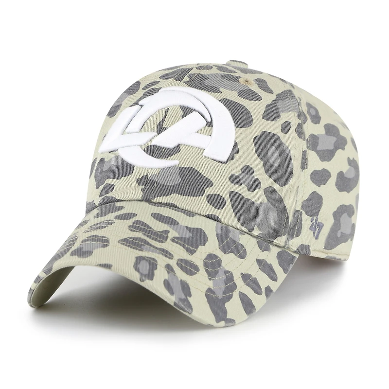 Casquette ajustable Bagheera Clean Up grise pour femme, modèle 1947, des Los Angeles Rams