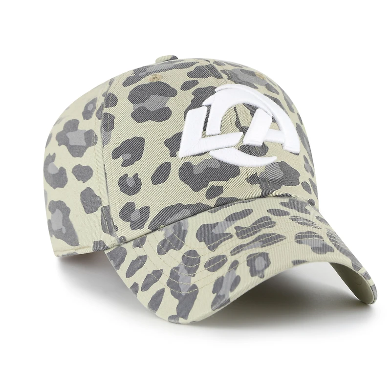 Casquette ajustable Bagheera Clean Up grise pour femme, modèle 1947, des Los Angeles Rams