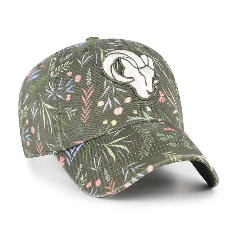 Women's '47  Green Los Angeles Rams Verbena Clean Up Adjustable Hat