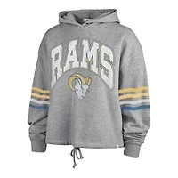 Sweat à capuche '47 Heather Grey Los Angeles Rams Upland Bennett pour femmes