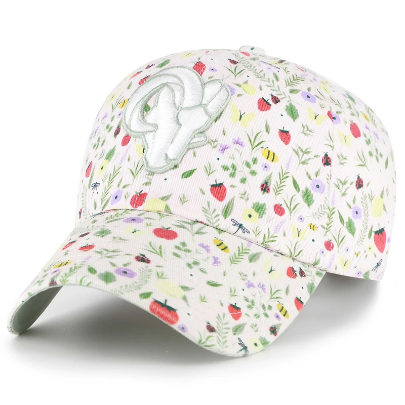 Casquette ajustable « Posey Clean Up » rose clair pour femme, modèle 47 des Los Angeles Rams.