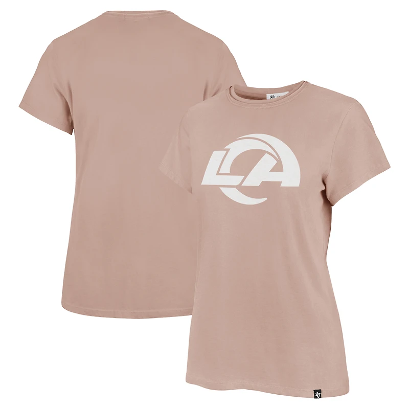 Women's '47  Light Pink Los Angeles Rams Premier Frankie T-Shirt