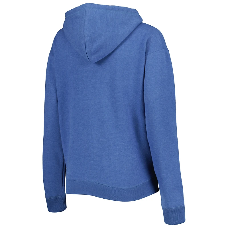 Sweat à capuche encolure crantée Kennedy '47 Royal Los Angeles Rams pour femme