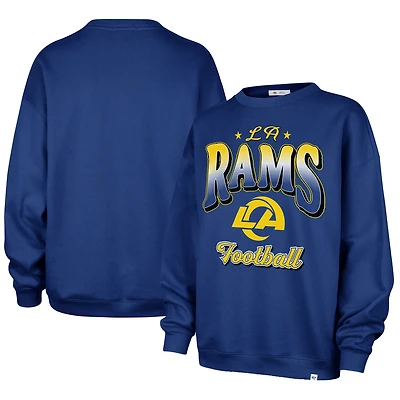 Sweat-shirt oversize à carreaux '47 Royal Los Angeles Rams pour femme