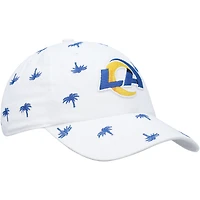 Women's '47 White Los Angeles Rams Confetti Clean Up Adjustable Hat